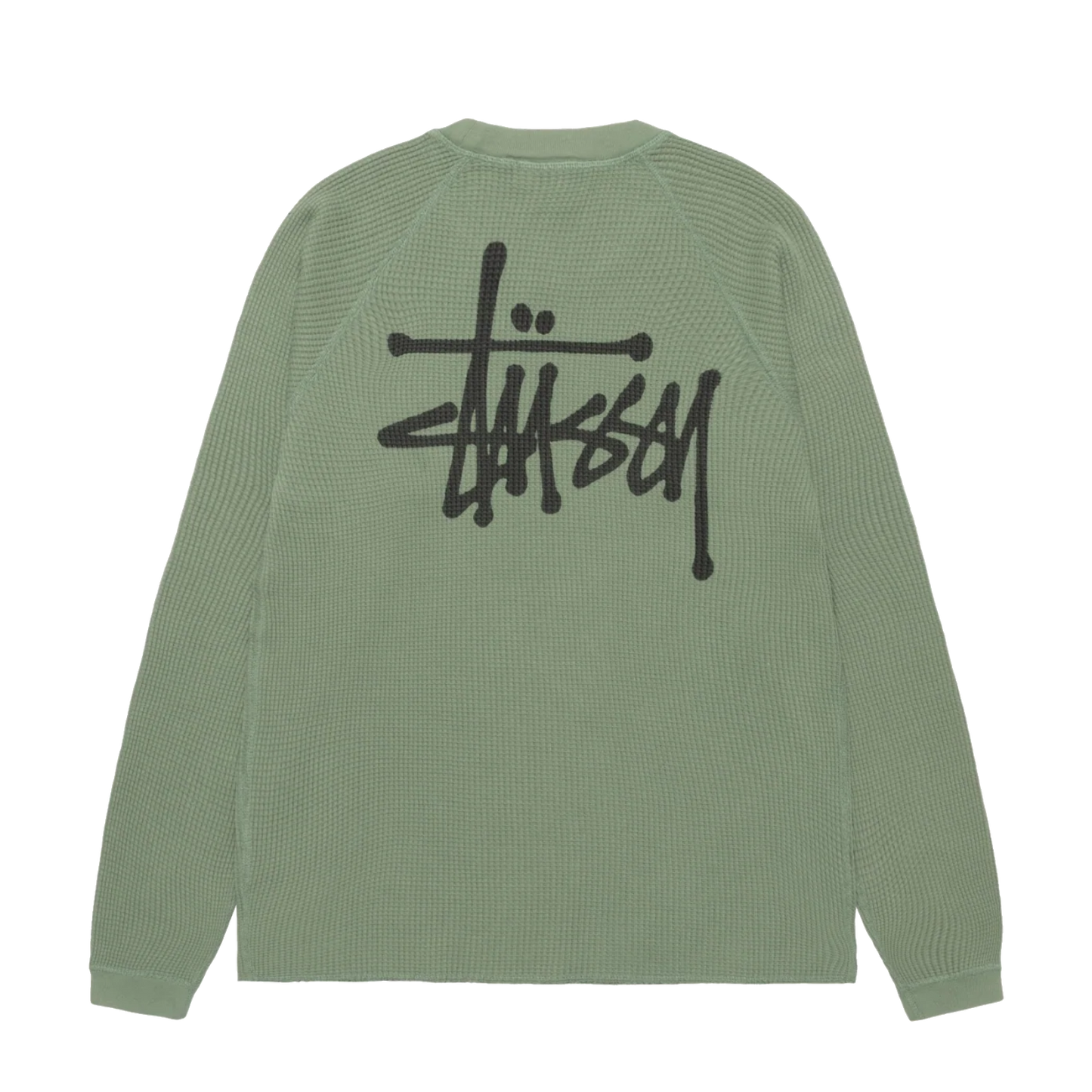 Stussy Raglan Thermal Longsleeve - Sage