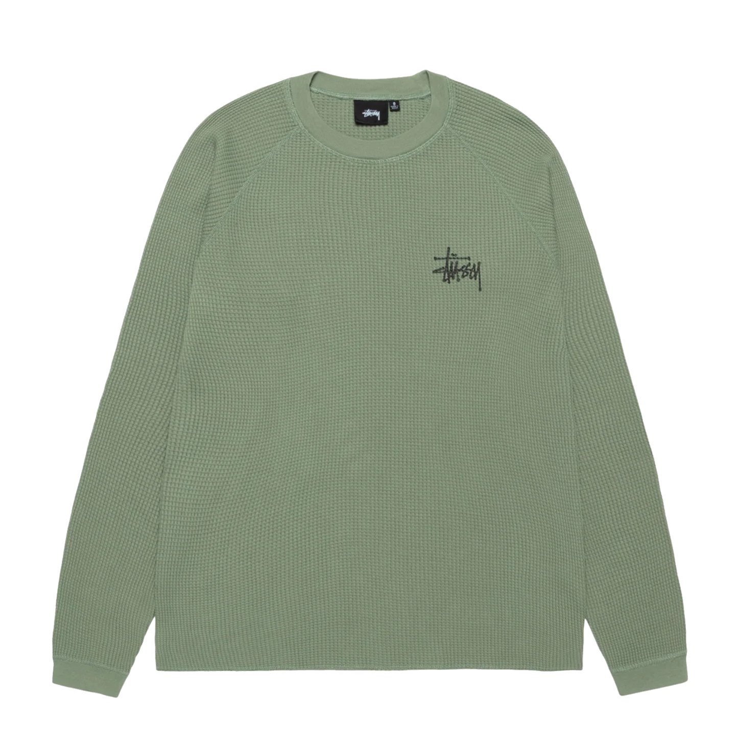 Stussy Raglan Thermal Longsleeve - Sage
