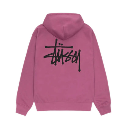 Stussy Basic Hoodie - Berry