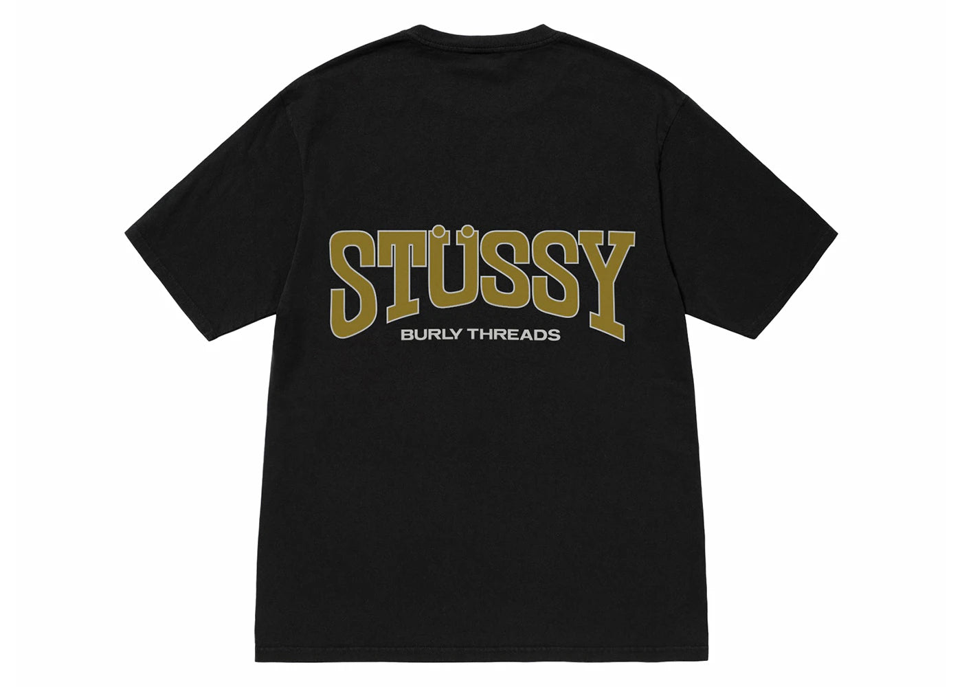 Stussy Burly Threads Pigment Dyed Tee - Black