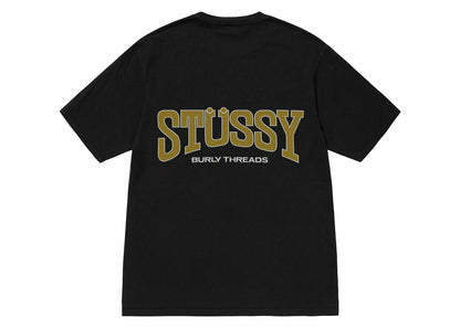 Stussy Burly Threads Pigment Dyed Tee - Black