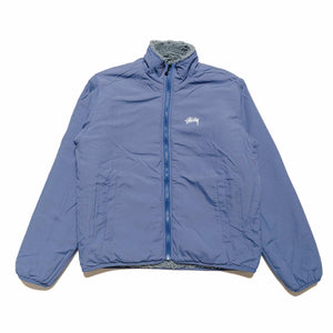 Stussy Sherpa Reversible Jacket - Blue Stone