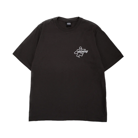 Stussy Surf Size Pigment Dyed Tee - Faded Black
