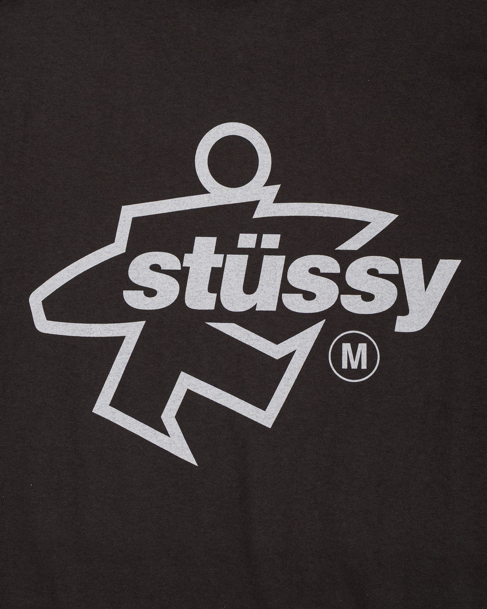 Stussy Surf Size Pigment Dyed Tee - Faded Black