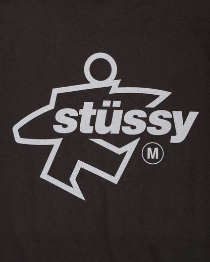 Stussy Surf Size Pigment Dyed Tee - Faded Black