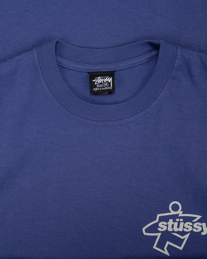 Stussy Surf Size Pigment Dyed Tee - Indigo