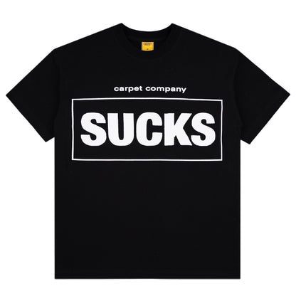 Carpet Company Sucks Tee - Black