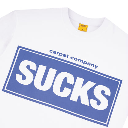 Carpet Company Sucks Tee - White