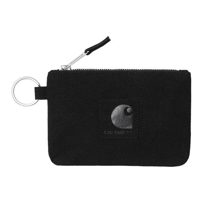 Carhartt WIP Suede Zip Wallet - Black