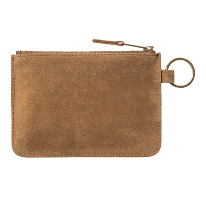 Carhartt WIP Suede Zip Wallet - Hamilton Brown