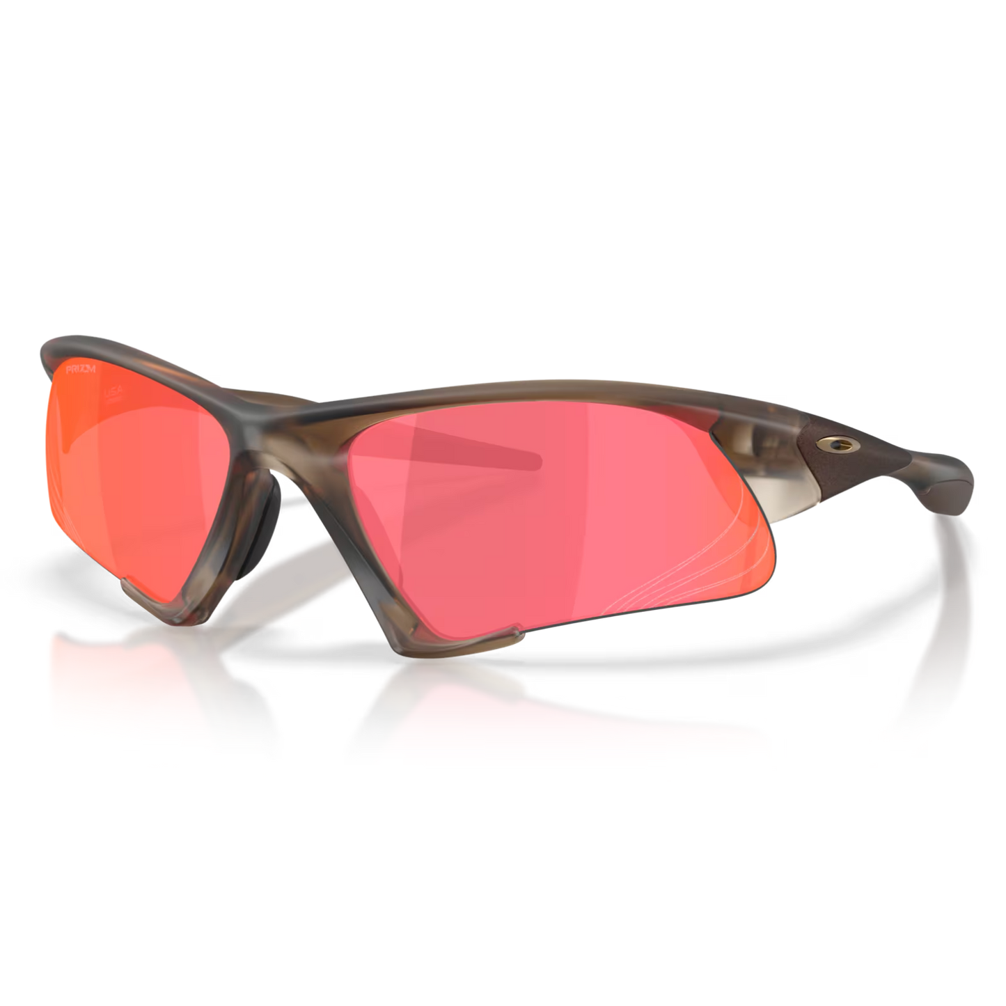 Oakley Suture Jacket Sunglasses - Matte Brown Smoke/Trail Torch