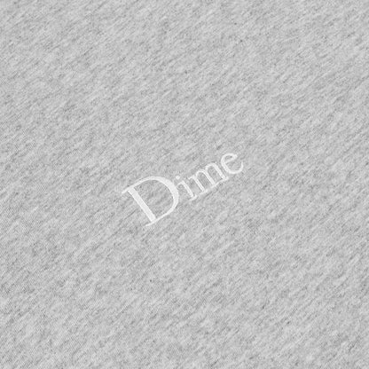 Dime Classic Small Logo Longsleeve Tee - Heather Gray
