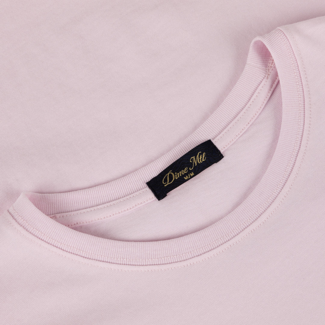 Dime Cursive Smashed Tee - Light Pink