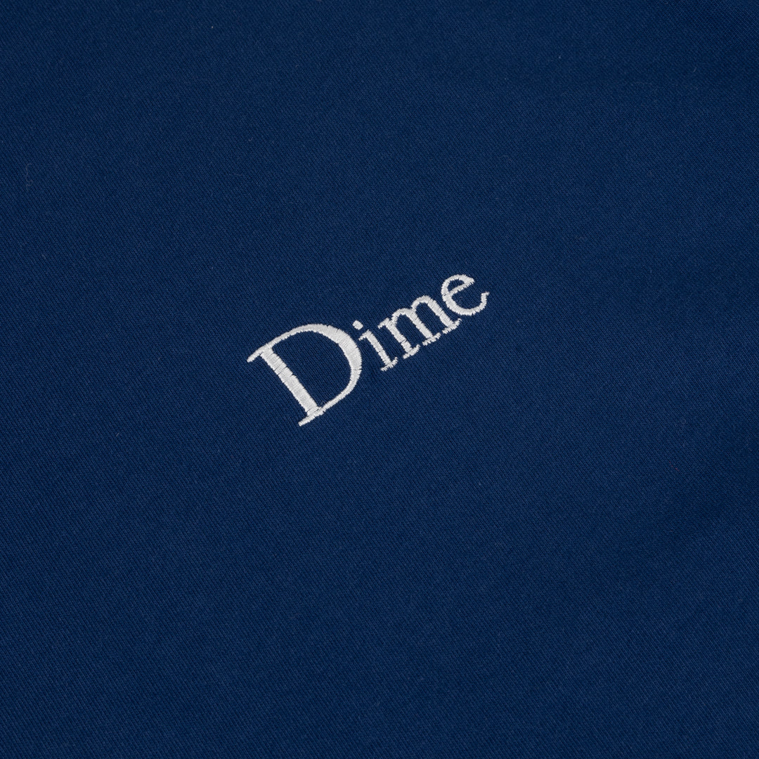 Dime Classic Small Logo Longsleeve Tee - Midnight Navy
