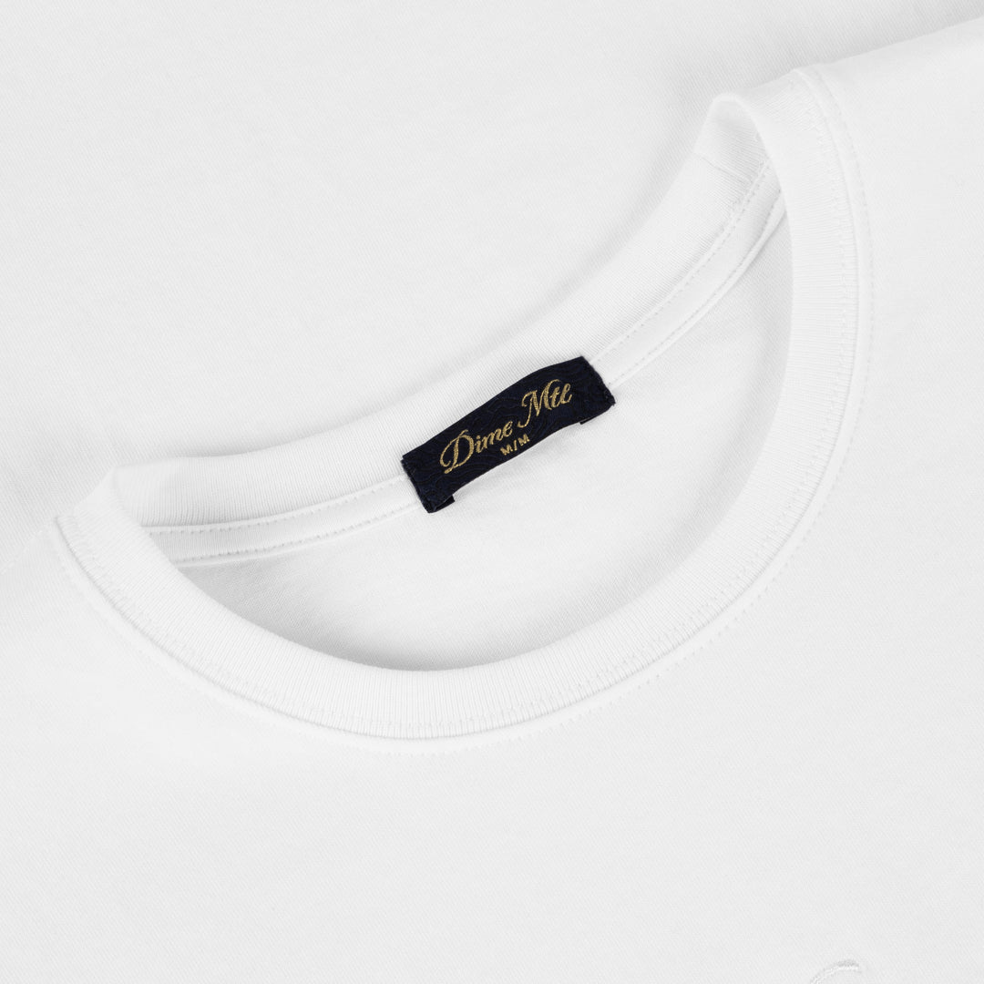 Dime Classic Small Logo Longsleeve Tee - White