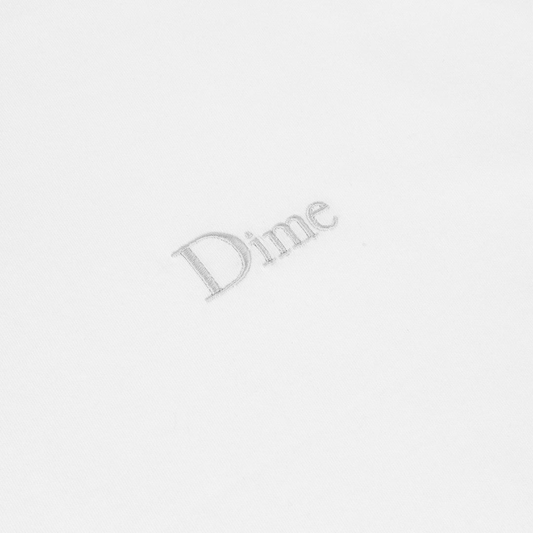 Dime Classic Small Logo Longsleeve Tee - White
