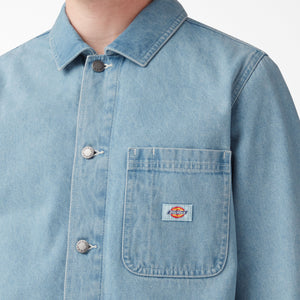 Dickies Denim Chore Coat - Lightwash Blue