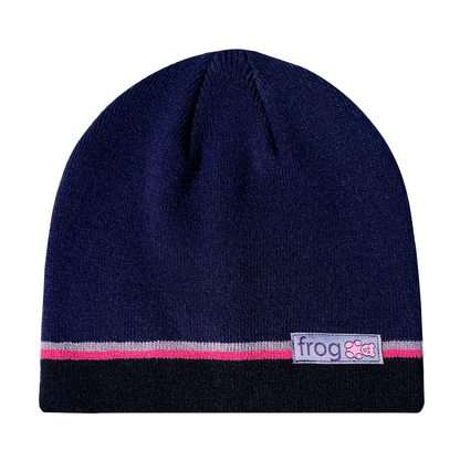 Frog Teddy Beanie - Navy