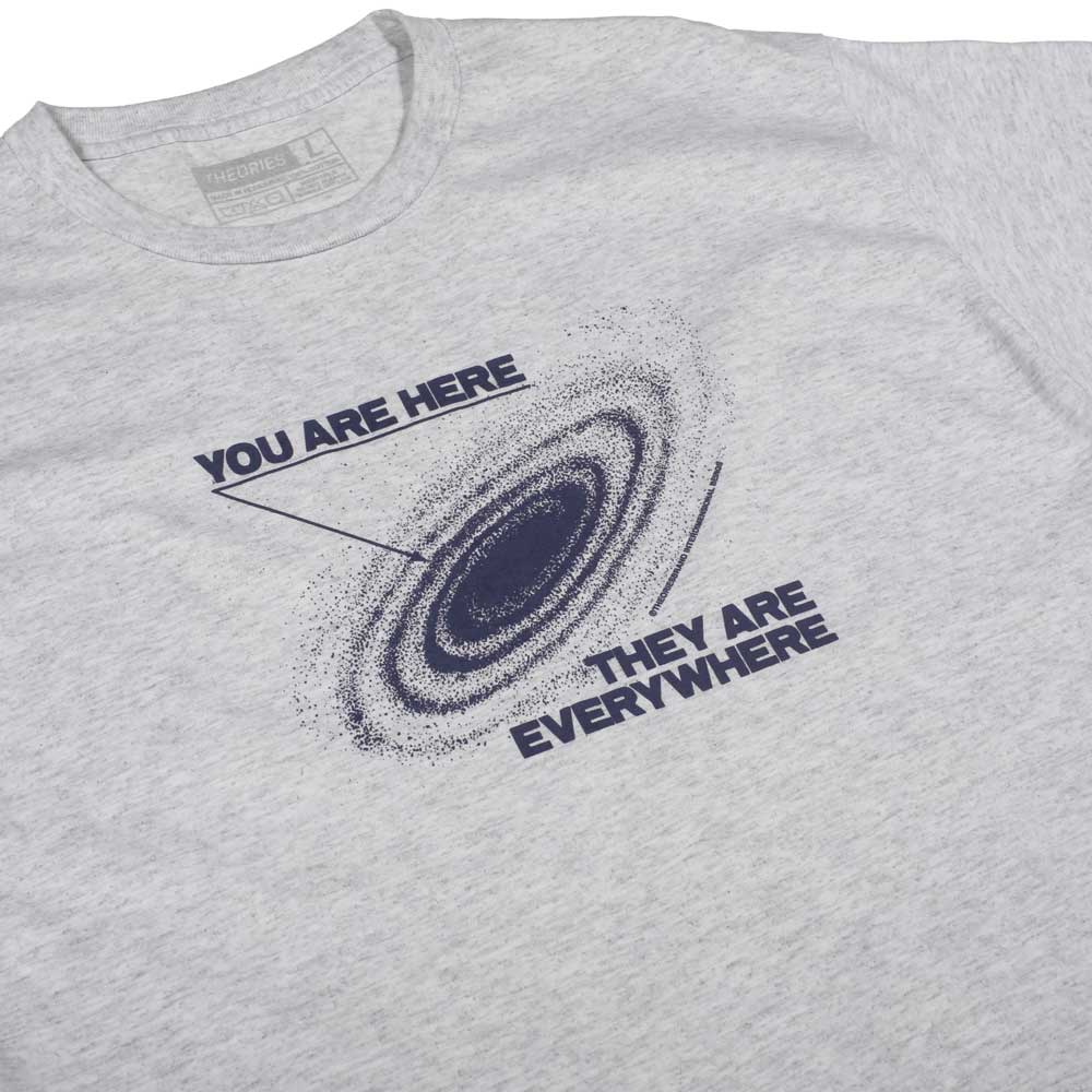 Theories You Are Here Tee - Ash