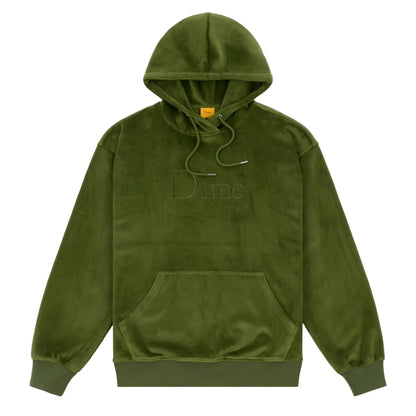 Dime Classic Velour Hoodie - Cedar Green