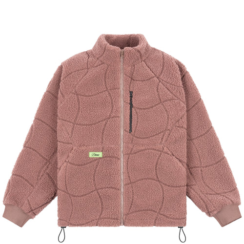 Dime Coverstich Sherpa Fleece - Mauve