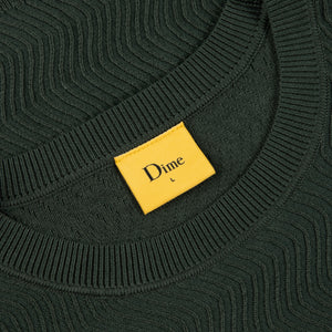 Dime Wave Cable Knit Sweater - Forest