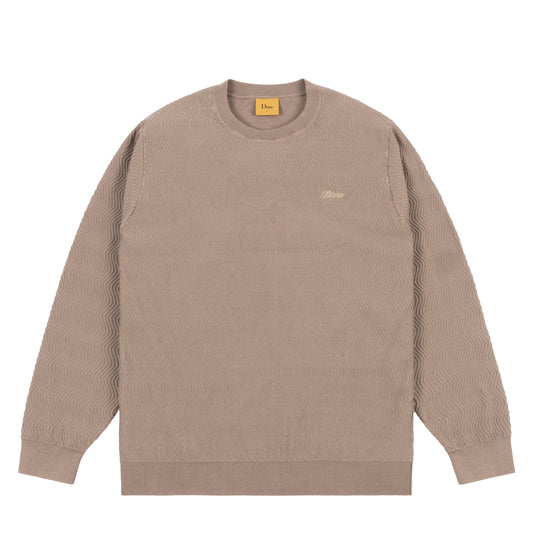 Dime Wave Cable Knit Sweater - Tan