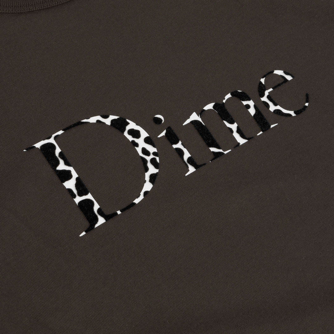 Dime Women's Classic Dalmatians Baby Tee - Vintage Black