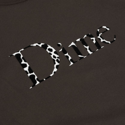 Dime Women's Classic Dalmatians Baby Tee - Vintage Black