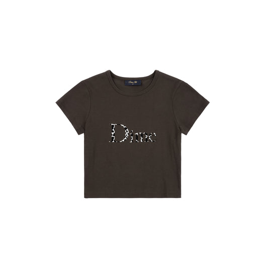 Dime Women's Classic Dalmatians Baby Tee - Vintage Black