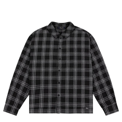 Dime Plaid Flannel Shirt - Black