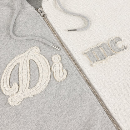 Dime Reverse French Terry Zip Hoodie - Heather Gray
