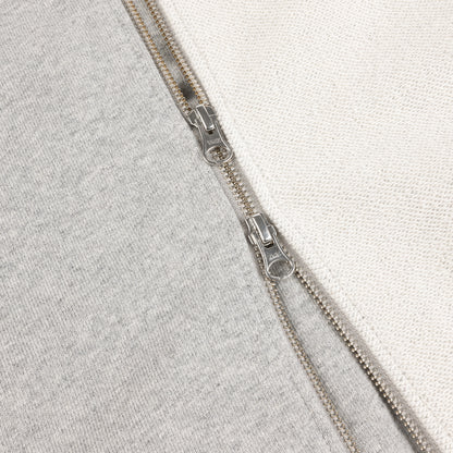 Dime Reverse French Terry Zip Hoodie - Heather Gray