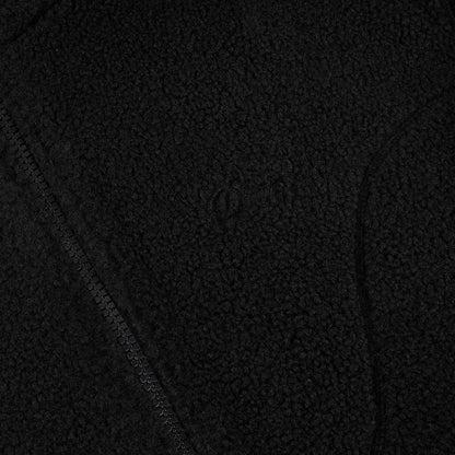 Dime Polar Fleece Sherpa Zip Jacket - Black