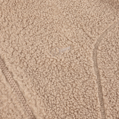 Dime Polar Fleece Sherpa Zip Jacket - Latte