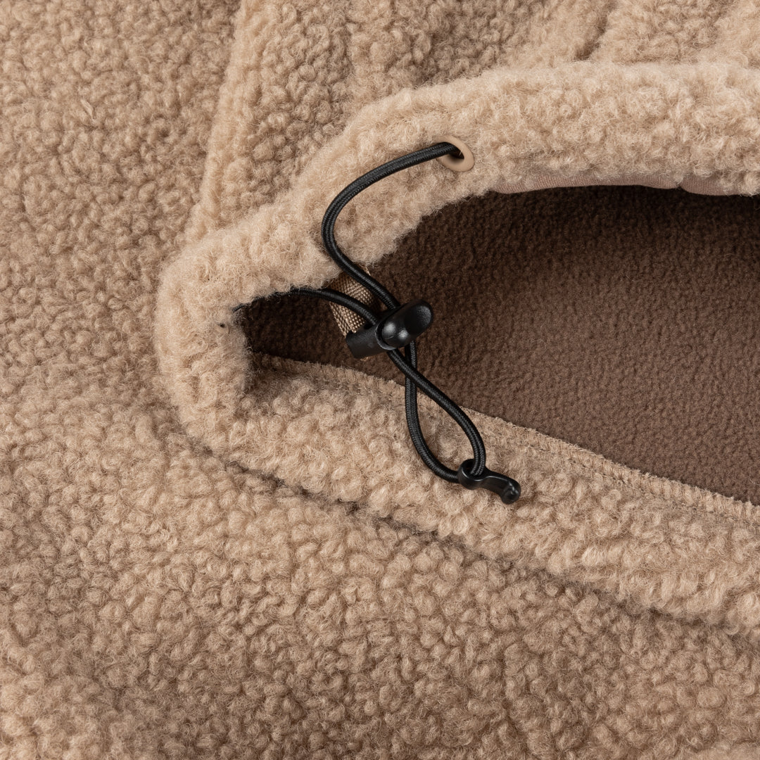 Dime Polar Fleece Sherpa Zip Jacket - Latte