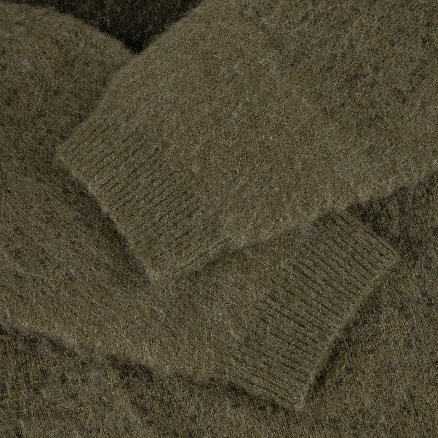 Dime Mohair Double Zip Knit - Forest