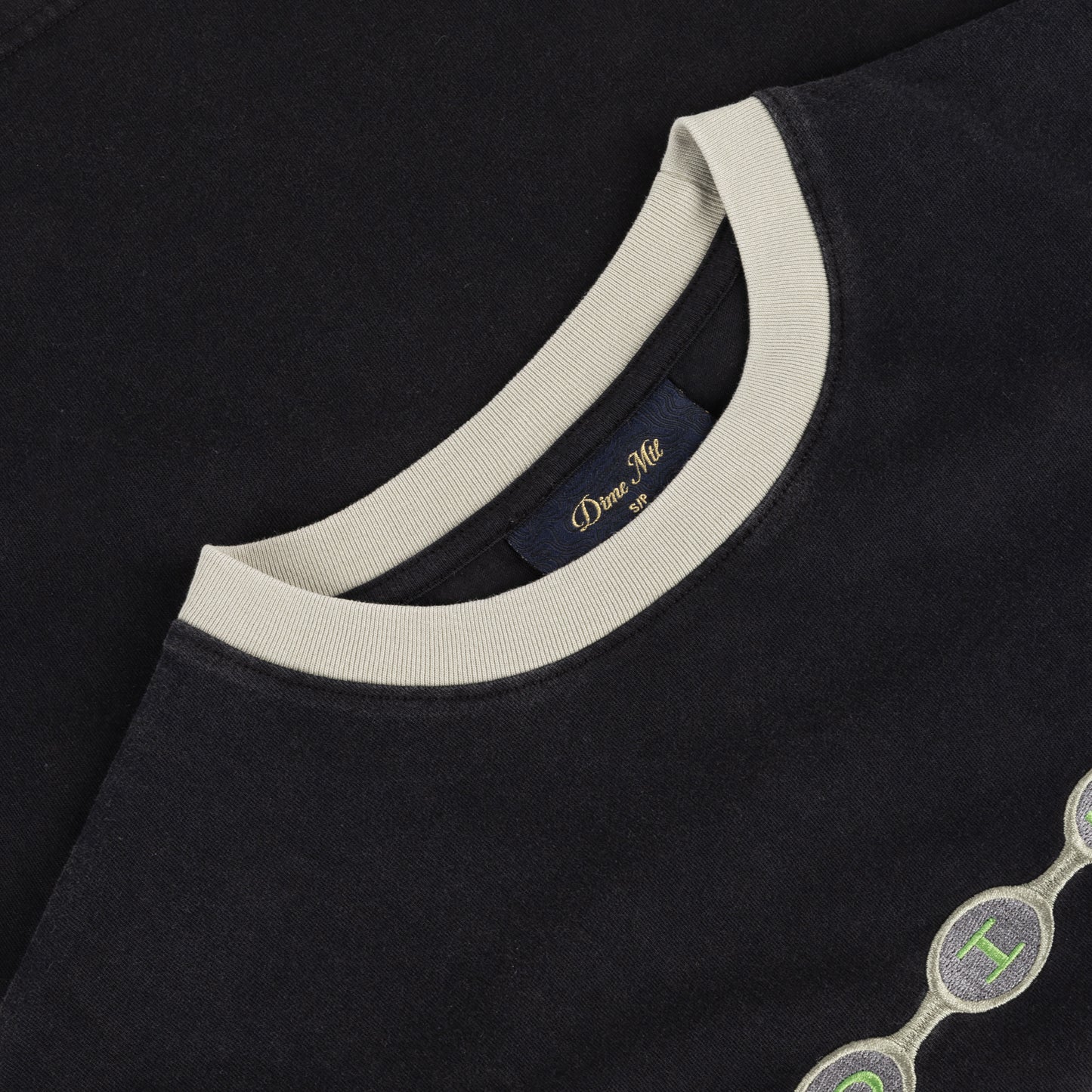 Dime Space Ringer Tee - Black