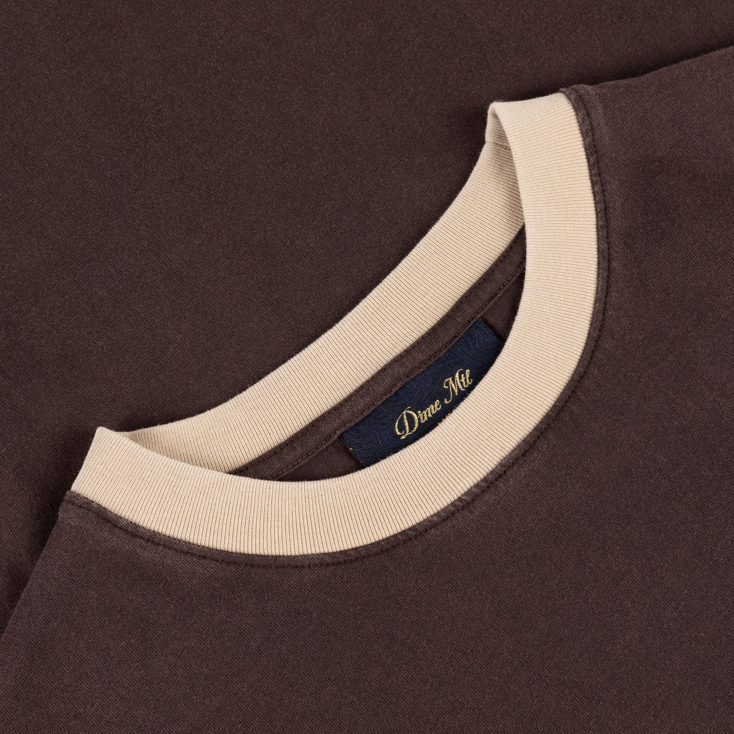 Dime Space Ringer Tee - Brown