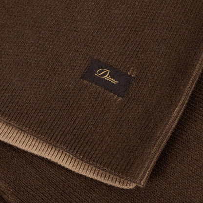 Dime Printed Rib Sweater - Brown/Tan