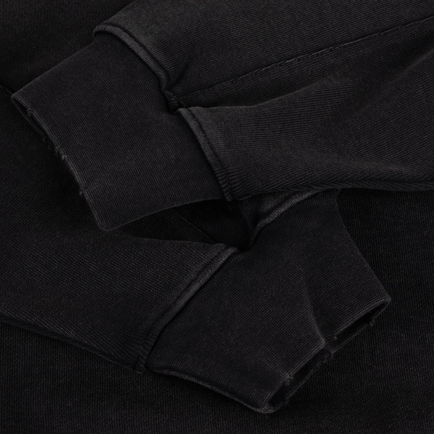 Dime Distressed Terry Zip Hoodie - Acid Black