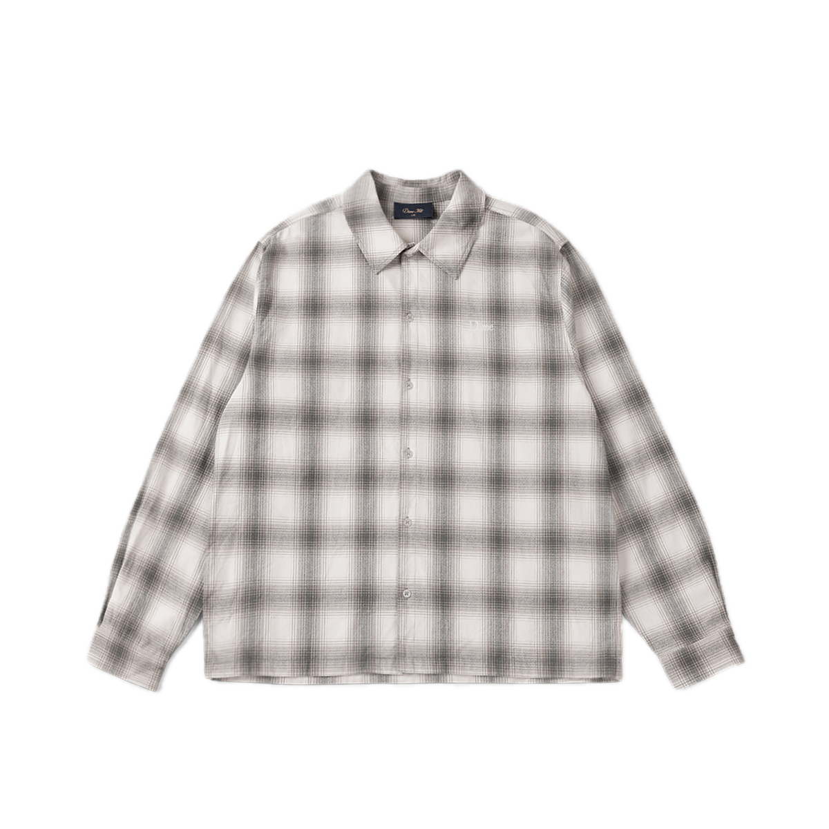 Dime Premium Flannel Shirt - Light Gray
