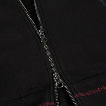Dime Court Zip Hoodie - Black Multi
