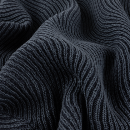 Dime Wave Knit Sweater - Navy