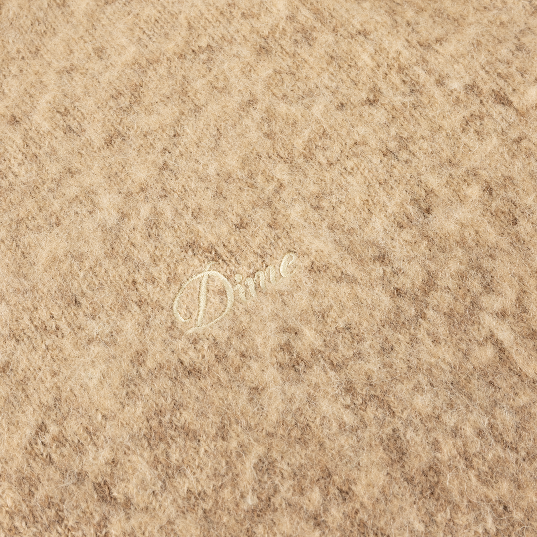Dime Mohair Double Zip Knit - Camel