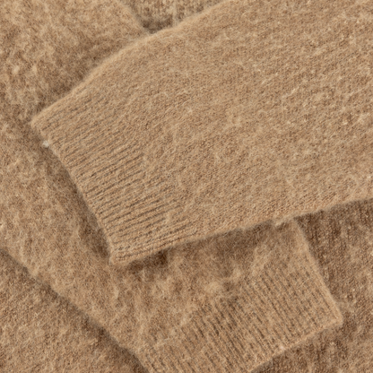 Dime Mohair Double Zip Knit - Camel