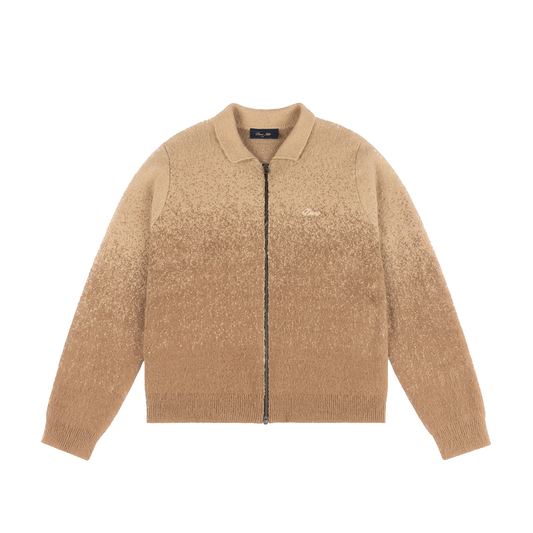 Dime Mohair Double Zip Knit - Camel