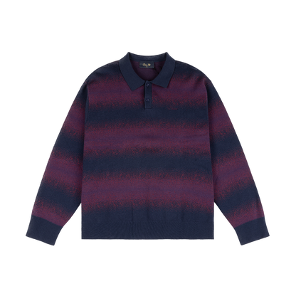 Dime Striped Rugby Knit - Navy Multi