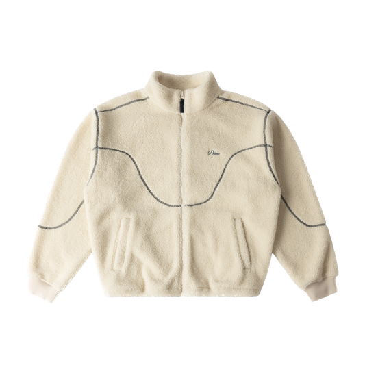 Dime Polar Fleece Sherpa Zip - Cream