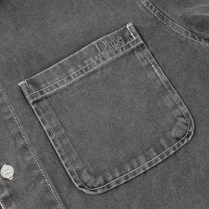Dime Stonewash Button Up - Black Washed